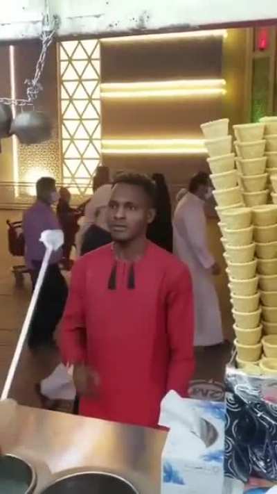 Man just want his ice cream