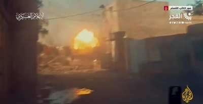 Video from Gaza of planting IED right behind tank, sniping and launching a thermobaric warhead into a building with snipers