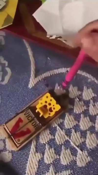 For catching the pen