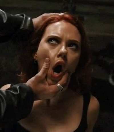 Definitely thought about fucking Black Widow's face during this scene (Scarlett Johansson)