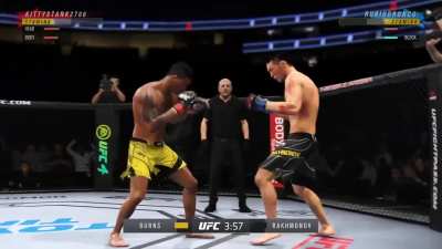 So explain to me how this strike isn't RNG. Feet plated, more stamina, caught him with an upercut as he was drawn back for a straight. Nothing for me. I get rocked.