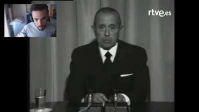 Juan reacciona a la muerte de Franco.