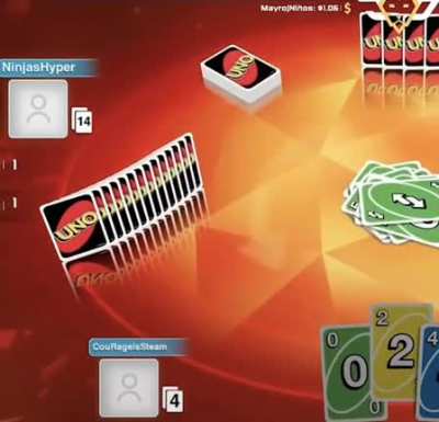 Playing UNO with the family be like:
