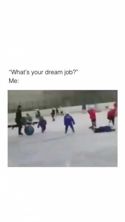 Living his dream