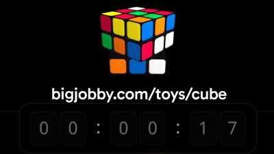 Surprisingly hypnotic auto-solving Rubik's Cube timer