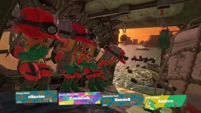 Deploying in salmon run in splatoon 3 feels like.(Sound ON)