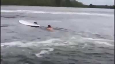 Shannon Briggs finding out where Wladimir Klitschko does his paddle boarding strength and conditioning and renting a boat to make waves and make him fall is comedy gold