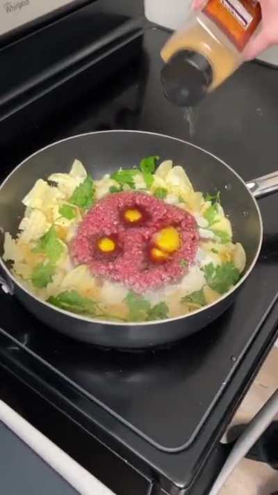 This burger will probably give you nightmares