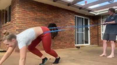 Training with my girlfriend today got a little out of control