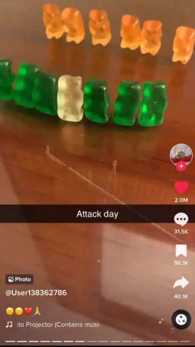 the attack of gummy bear
