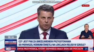 Szczery kandydat, szanuje.
