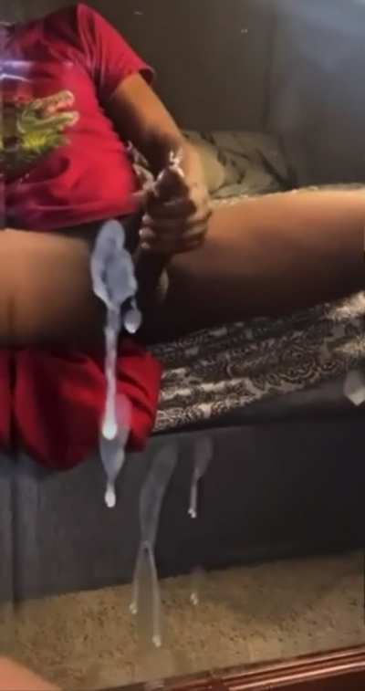BBC shooting nut all over the mirror 💦