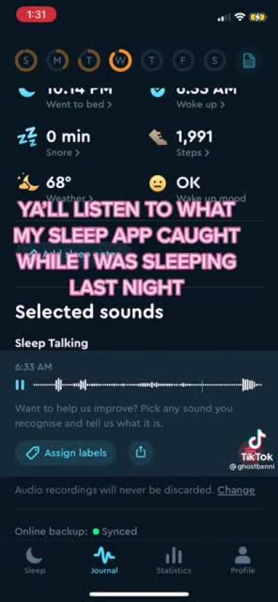 Sleep talking
