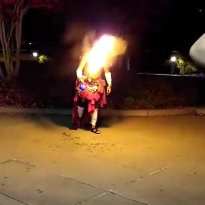 Showing of my Flame Enchanted Scimitar for my Redguard Sword-Singer cosplay! 🔥🔥🔥🔥🔥