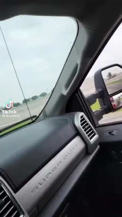 Another Texas douchebag rolling coal on a cyclist in McKinney