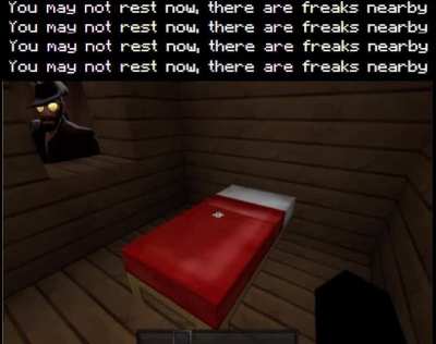 You may not rest now, there are freaks nearby