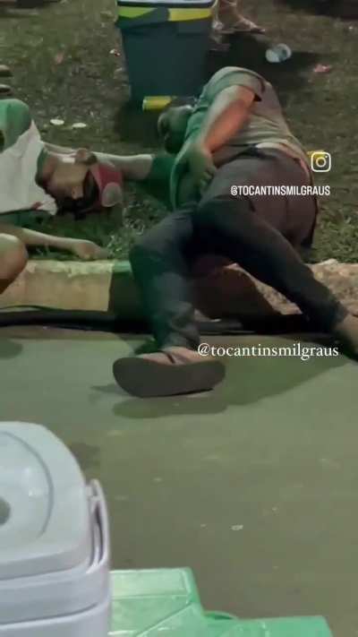 Mais um membro do sub foi pego durante as celebrações de festa junina kkk