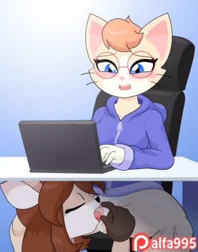 Eating pussy under the table [FF] ( alfa995)