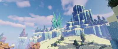 I built custom ice biome!