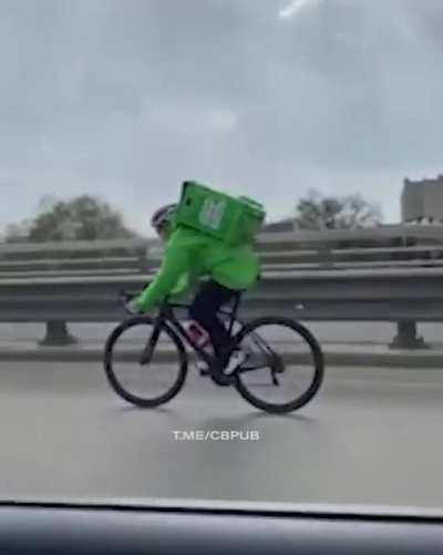In Russia, they have some quick delivery service 80 km/h