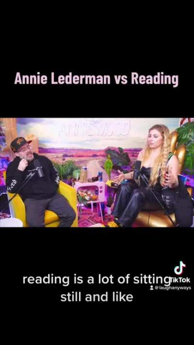 Teaching Annie Lederman how reading works
