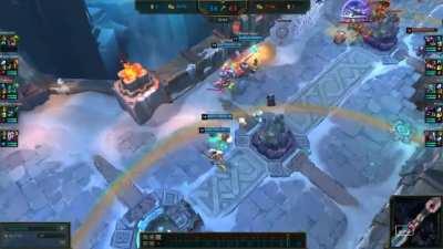 Playing as a Soraka when the enemy team has a Skarner