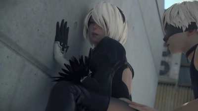 2B and 9S taking a break (HydraFXX) [NieR<wbr>:Auto<wbr>mata]