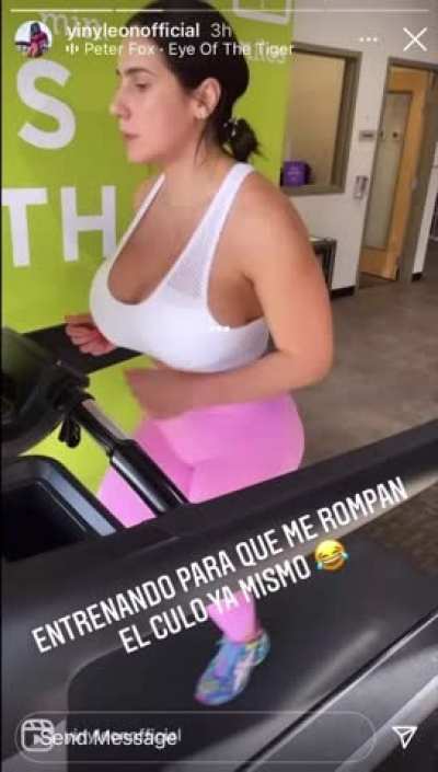 “Training so that I can get my ass torn-up right now 😂”