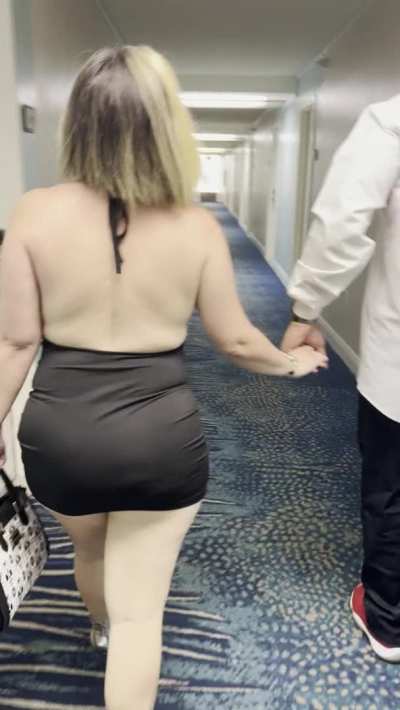 Publicly cuckolding my husband gets my pussy so wet… I want everyone to see him following me and my bull knowing that I’m going to get fucked while he serves us both