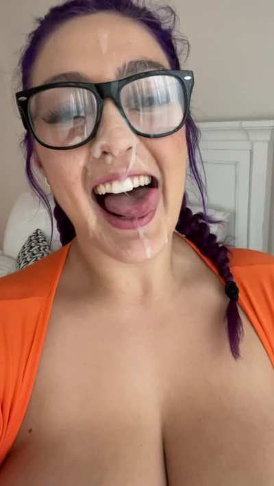 Had to catch it with my tongue 👅💦 OC