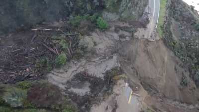 Here's the chunk of California's Highway 1 that collapsed into the Pacific today