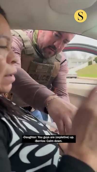 Video of a 52 year old mom being harassed by ICE agents. They break her car window and arrest her when she’s LEGALLY allowed to be in the country! This is what’s happening in America now!!!
