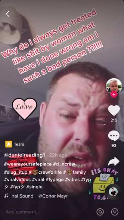 I think I know where he’s going wrong with women