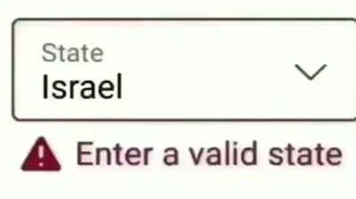 Enter a valid state