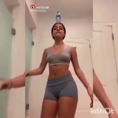 Belly dancing and balancing