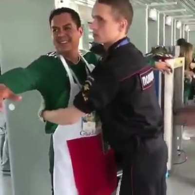 It's always awkward when frisking gets a little too handsy.
