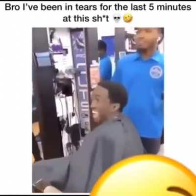 Bro just wanted a haircut😂