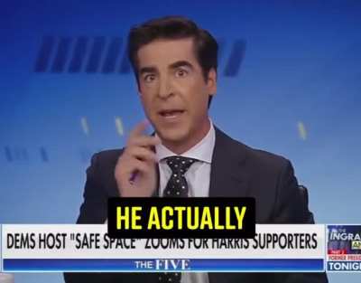Lacking in criticisms for Kamala, Jesse watters resorts to middle school insults to sway voters.