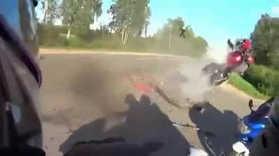 Crazy accident caught on go pro