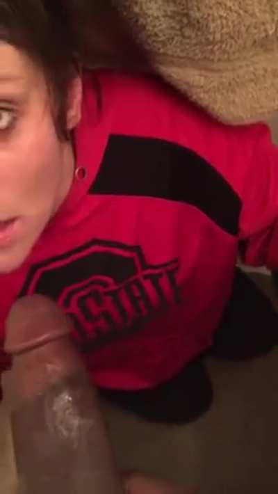 Angry dirty talking while sucking big black cock(To get sound - click on post>click on redgifs)