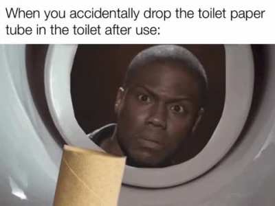 Not as though it flushes either.