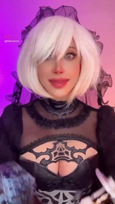 Bride 2B cosplay from NieR: Automata by Felicia Vox
