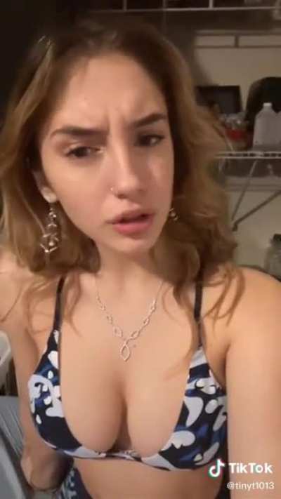 Perfect angle on her fantastic tits
