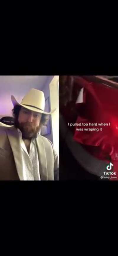 He wrapped it