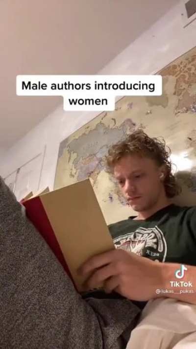 How authors introduce male characters vs Female characters.