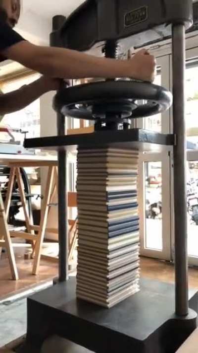 A 19th century book press to help flatten books