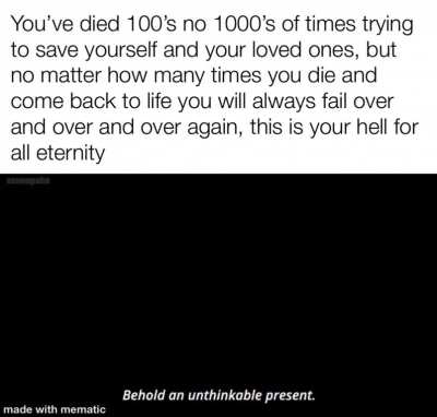 Behold a unthinkable present