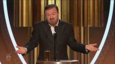 Ricky Gervais 2020 Golden Globe Monologue