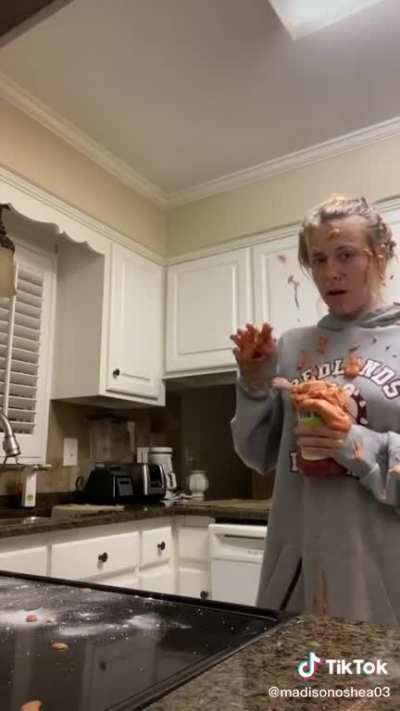 Trying a viral challenge