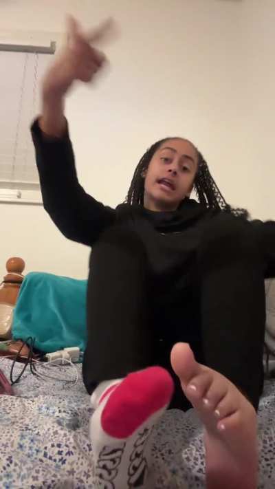 Putting socks on ;)